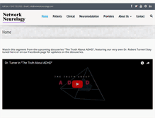 Tablet Screenshot of networkneurology.com